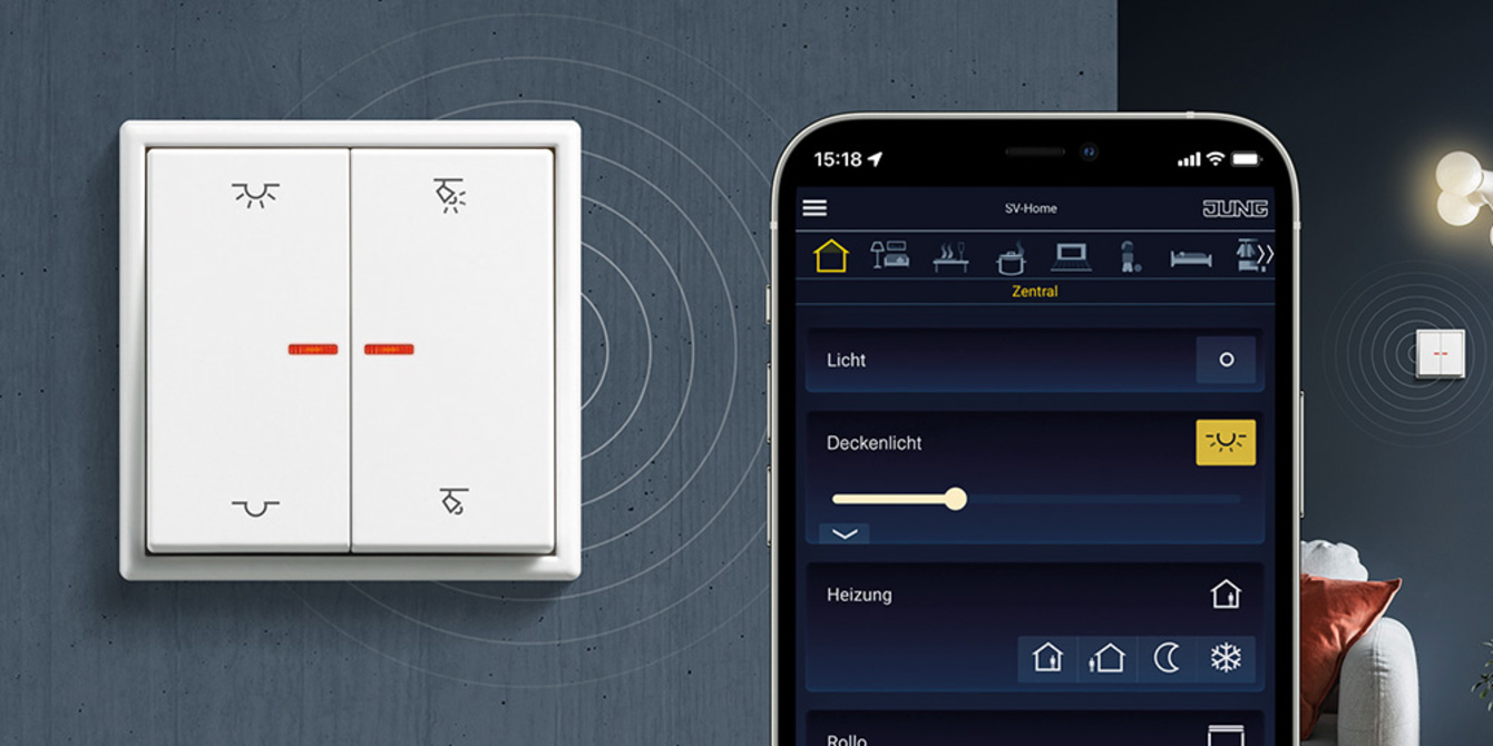 KNX RF Taster bei Kerber Elektrotechnik in Merching